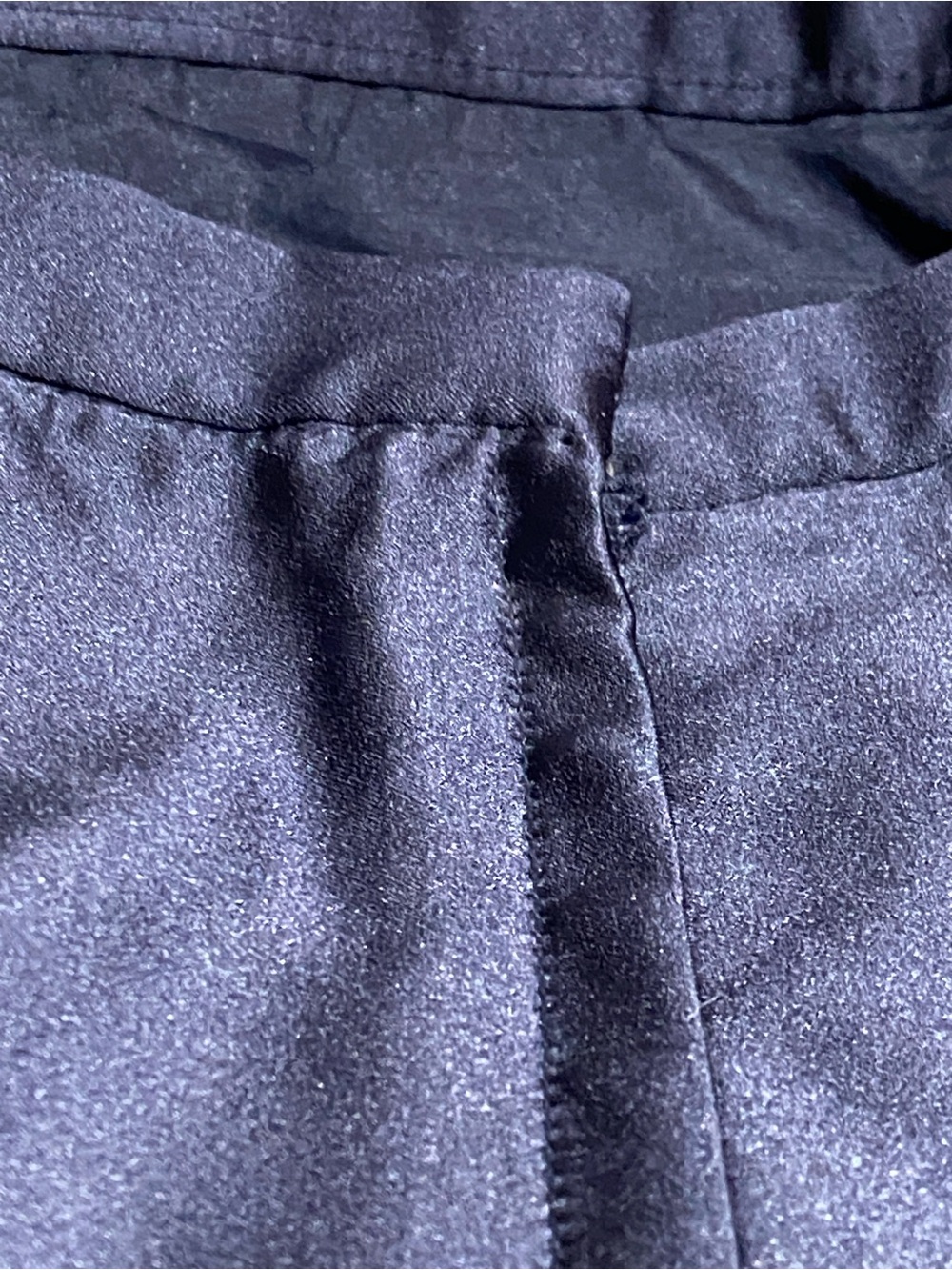 Morilee navy blue formal satin a-line skirt & beaded corset camisole top SIZE 24 - Picture 12 of 16